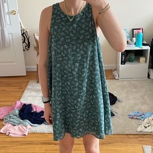 Abercrombie green paisley dress - S